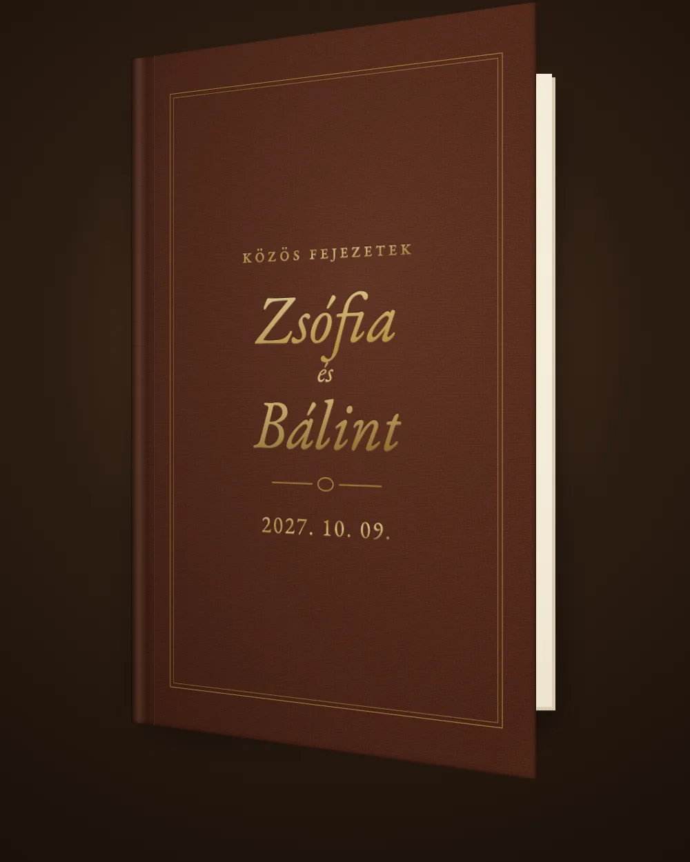 Közös fejezetek digitális esküvői meghívó