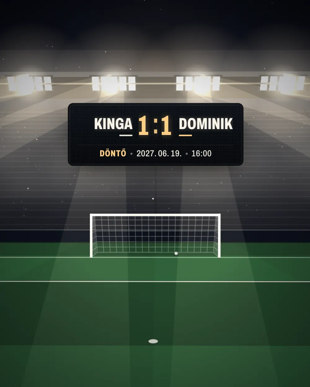 Stadion digitális esküvői meghívó